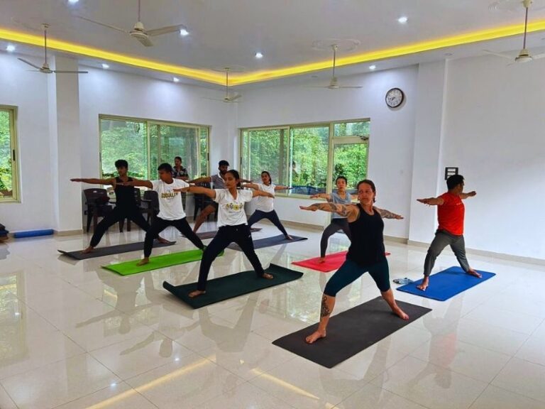 Yoga class at Temple Retreat
